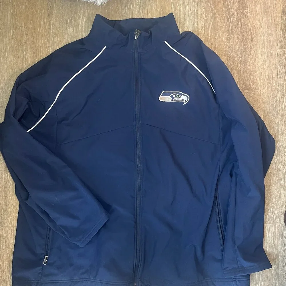 Seattle Seahawks Zip Jacket | NFL Outerwear | Vintage Sportswear
